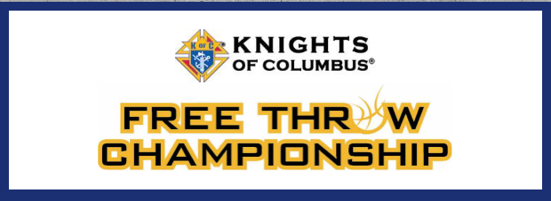 Knights of Columbus Free Throw Competition logo and masthead